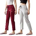 BLINKIN Women's Cotton RelaxFit Pajama Combo (Pack of 2)
