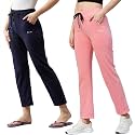 BLINKIN Women's Cotton RelaxFit Pajama Combo (Pack of 2)
