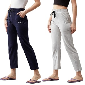 blinkin women39s cotton relaxfit pajama combo pack of 2