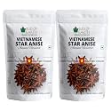 Bliss of Earth 2x100gm Star Anise Whole spices, Chakra Phool, Vietnamese badiyan, For Exotic Tea & Indian Cuisines