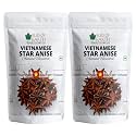 Bliss of Earth 2x200gm Vietnamese Star Anise, Whole Spices, Chakri Phool, badiyan For Indian Cuisine, Exotic Tea, Biryani & Rice