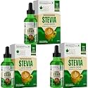Bliss of Earth Stevia Liquid Drops Sugar free Zero Calorie Diabetic and Keto Friendly Sugar Substitute Glycerin Free 99.8% REB Glass Bottle Pack of 3x30ml