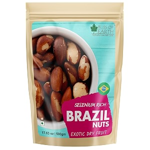 bliss of earth 500g healthy dried brazil nuts for eating selenium rich immunity booster super nut