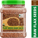 Bliss of Earth 600GM Certified Organic Flax Seeds Raw Superfood for Weight Loss Brown Flax Seeds (600 g)
