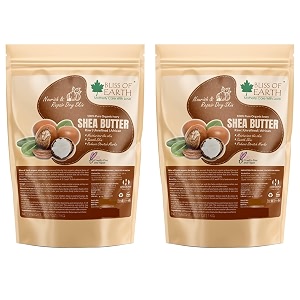 bliss of earth organic raw shea butter 100 raw and unrefined shea butter for hair amp skin 100 pure and natural deep moisturizing ivory 1 kg pack of 2