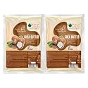 Bliss of Earth Organic Ivory Shea Butter 2x200GM For Skin Raw &amp; Unrefined African, Great For Face, Skin, Body, Lips, DIY products, Now in Refill Pack