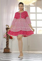 THE BLISS FASHION Women A-line Multicolor Knee