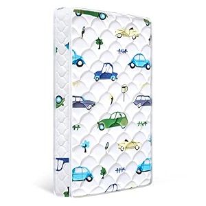 blissbubblebeara crib mattress and toddler mattress 5234 x 27634 x 534 100 knitted fabric breathable comfort absorbent firm baby crib mattress fits standard full-size cribs amp toddler beds