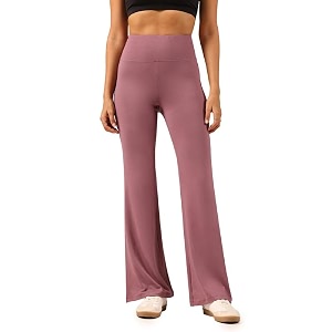 blissclub airmelt flare pants - lite  flared silhouette  back pocket weightless fabric  high rise waistband tall for women above 5395