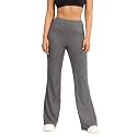 BlissClub AirMelt Flare Pants - Lite | Flared Silhouette | Back Pocket| Weightless Fabric | High Rise Waistband, Tall (for Women Above 5'5)