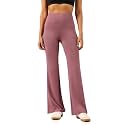 BlissClub AirMelt Flare Pants - Lite | Flared Silhouette | Back Pocket| Weightless Fabric | High Rise Waistband, Tall (for Women Above 5'5)
