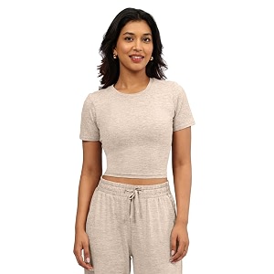 BlissClub Polyester Blend Women T-Shirt Modern Fit