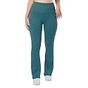 BlissClub Ultimate Flare Pants for Women Upto 5'4 ft | Ribbed Waistband, 4 Pockets | High Waist Trousers and Formal Pants for Office wear