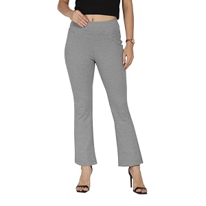 BlissClub Werk-It Flare Pants for Women Office