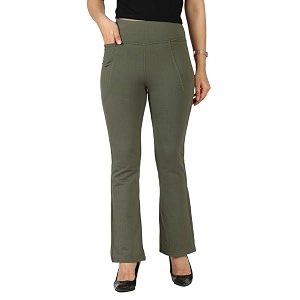 BlissClub Werk-It Flare Pants for Women Office