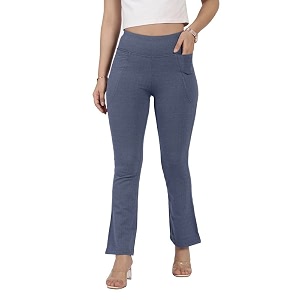 BlissClub Werk-It Flare Pants for Women Office