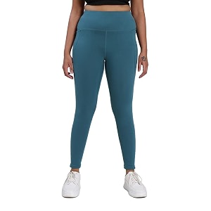 blissclub women groove-in cotton leggings  high-waist  ankle length  adjustable inner drawcord  2 deep side pockets  cottonsoft fabric  leggings for women