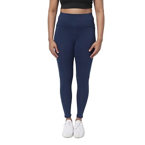 blissclub women groove-in cotton leggings  high-waist  ankle length  adjustable inner drawcord  2 deep side pockets  cottonsoft fabric  leggings for women