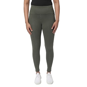blissclub women groove-in cotton leggings  high-waist  ankle length  adjustable inner drawcord  2 deep side pockets  cottonsoft fabric  leggings for women