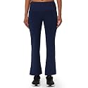 BlissClub Ultimate Flare Pants for Women Upto 5'4 ft | Ribbed Waistband, 4 Pockets | High Waist Trousers and Formal Pants for Office wear