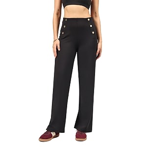 BlissClub Womens Ultimate Sailor Pants- Regular High-Rise