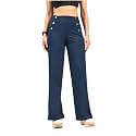 BlissClub Womens Ultimate Sailor Pants- Regular High-Rise