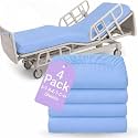 BLISSFORD 4 Pack Fitted Hospital Bed Sheets for Home Use, 36 x 84 x 12