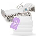 BLISSFORD 4 Pack Fitted Hospital Bed Sheets for Home Use, 36 x 84 x 12