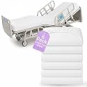 BLISSFORD 6 Pack Fitted Hospital Bed Sheets for Home Use, 36 x 84 x 12