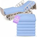 BLISSFORD 6 Pack Fitted Hospital Bed Sheets for Home Use, 36 x 84 x 12