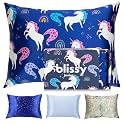 Blissy Toddler Silk Pillowcase - 100% Pure Mulberry Silk - 22 Momme 6A High-Grade Fibers - Soft and Gentle Silk Pillowcase for Kids Hair and Skin (Youth 18 x 24 in, Unicorn)