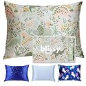 Blissy Toddler Silk Pillowcase - 100% Pure Mulberry Silk - 22 Momme 6A High-Grade Fibers - Soft and Gentle Silk Pillowcase for Kids Hair and Skin (Standard 20 x 26 in, Dinosaur)