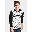 BLIVE Boy39s Printed Regular Fit T-Shirt BWTBLHDFULBOY-BZ15-15-16_White-Black