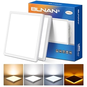 blnan 2 x led ceiling light flat 18 w ceiling light with 2000 k night light 1800 lm warm neutral cold white 3000 k  4000 k  5000 k panel for hallway bedroom kitchen balcony basement