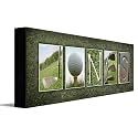 Block Mount - Personalized Golf Name Art - Perfect and unique customized gift for the golfer or golf enthusiast