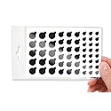 BLOCKED Original Vinyl Webcam Cover Stickers | Restickable & Stackable Privacy Covers | for All Camera-endable Devices | 3-Sizes | 57 Black Tabbed (Ultra Glossy)