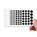 BLOCKED Original Vinyl Webcam Cover Stickers | Restickable &amp; Stackable Privacy Covers | for All Camera-endable Devices | 5-Sizes | 95 Black (Muted Matte)