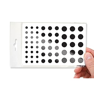 blocked original vinyl webcam cover stickers  restickable amp stackable privacy covers  for all camera-endable devices  3-sizes  57 white tabbed ultra glossy