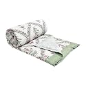 BLOCKS OF INDIA Cotton Single Size Quilt Hand Block Print for Light Winters (60x90 Inches) (Green BEL)