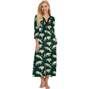 Bloggerlove House Dresses for Women Zip Up