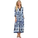Bloggerlove House Dresses for Women Zip Up