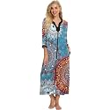 Bloggerlove House Dresses for Women Zip Up