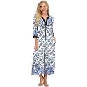 Bloggerlove House Dresses for Women Zip Up