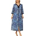 Bloggerlove House Dresses for Women Zip Up