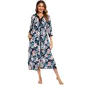 Bloggerlove House Dresses for Women Zip Up
