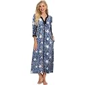 Bloggerlove House Dresses for Women Zip Up