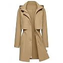 Bloggerlove Women Lightweight Rain Jacket Hooded Raincoat