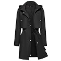 Bloggerlove Rain Jacket for Women Waterproof with Hood Trech Coat for Women Lightweight Raincoats Packable Windbreaker