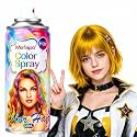 Blonde Temporary Hair Color Spray for Kids Women Men, One-Time Use Yellow Gold Hair Color Spray, Natural Washable Temporary Hair Dye Wax Pomades for Cosplay, DIY, Party, Halloween (Gold, 4.06oz)