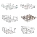 BLOO BASKET Stainless Steel 202 Modular Kitchen Basket Utensils Drawer Wired Set Of 6 (Size : 19 Inch Width X 20 Inch Depth) Silver - Countertop, Hanging Shelves, Rectangular